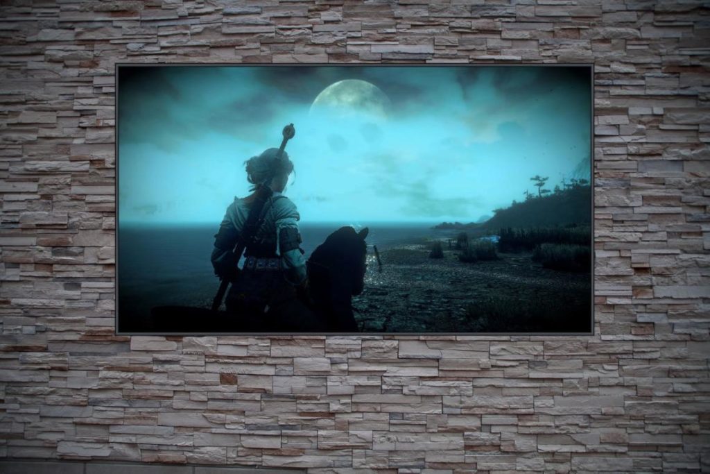 Best Custom Frame Art For The Witcher Fans Girl w/ Greatsword on Horseback Poster