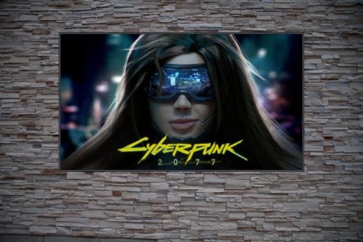 Cyberpunk 2077 Frame Art – The Best Gamer Gift For Fans Best Gamer Gift For Cyberpunk 2077 Fans Tech Girl w/ Cyberpunk 2077 Text Custom Poster