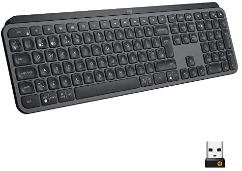 Best Keyboards 2021 Logitech MX, Advanced Wireless & Illuminated Keyboard - Graphite
