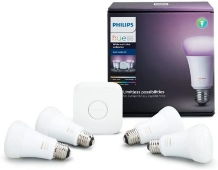 Best Smart Home Devices To Own In 2021 5. Philip Hue White And Color Ambiance A19 Starter Kit
