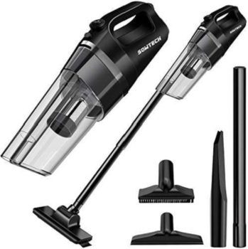 SOWTECH Cordless Vacuum Cleaner Rechargeable Cyclonic Suction Stick Handheld Vacuum Cleaner 6 ...