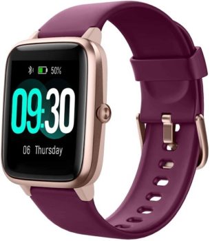Willful Smart Watch for Android Phones and iOS Phones Compatible iPhone Samsung IP68 Swimming Waterproof Smartwatch Fitness Tracker Fitness Watch Heart Rate Monitor Watches for Women Dark Purple