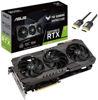 TechsnGames Awards Best Graphics Cards 2021 Graphics Cards 2021 Excellent 1440p Performance - ASUS TUF Gaming NVIDIA GeForce RTX 3070 OC Edition Graphics Card PCIe 4.0, 8GB GDDR6