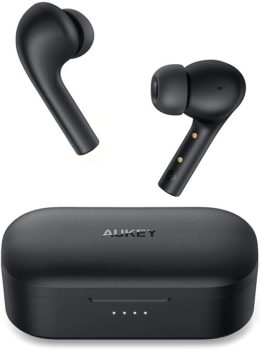 Top Fifty Gadgets AUKEY True Wireless Earbuds, Bluetooth 5 Headphones with Immersive Sound, 30-Hours Playtime for iPhone and Android