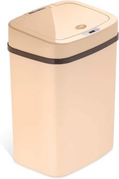Top Fifty Gadgets Ninestars DZT-12-5WH Bedroom Or Bathroom Automatic Touchless Infrared Motion Sensor Trashcan