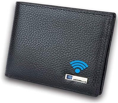 Top Fifty Gadgets Smart LB Smart Anti-Lost Wallet with Alarm, Bluetooth, Position Record, Bifold Cowhide Leather Purse