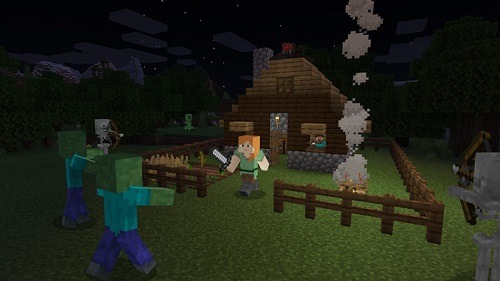 Minecraft For Beginners angry mobs!