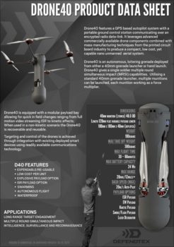US Marines Currently Testing Drones That Can Be Lethal In Swarms Defendtex Drone Data Sheet