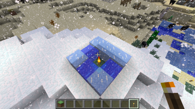 How To Melt Ice In Minecraft With Lava And Without Light