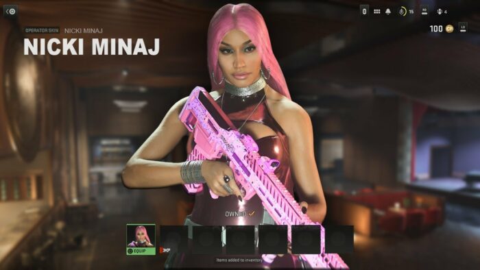 nicki minaj call of duty mobile