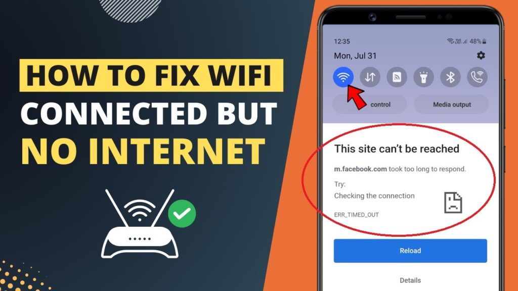 Wi-Fi connected but no internet