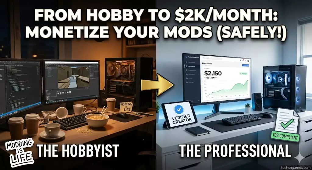 From Hobby to $2,000/Month: How to Monetize Your Game Mods Without Getting Banned