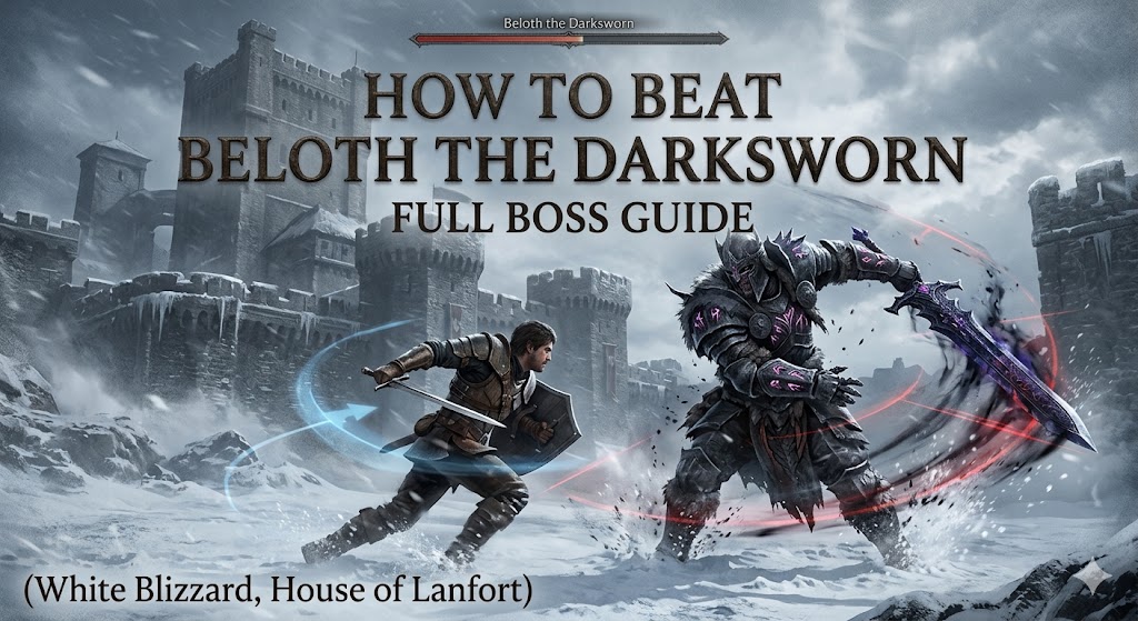 How to Beat Beloth the Darksworn in Crimson Desert: Full Boss Guide (White Blizzard, House of Lanfort)