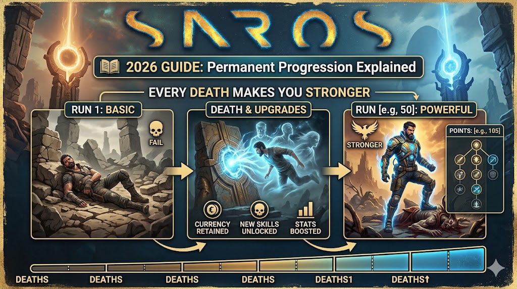 Saros: How Permanent Progression Works — Every Death Makes You Stronger (2026 Guide)
