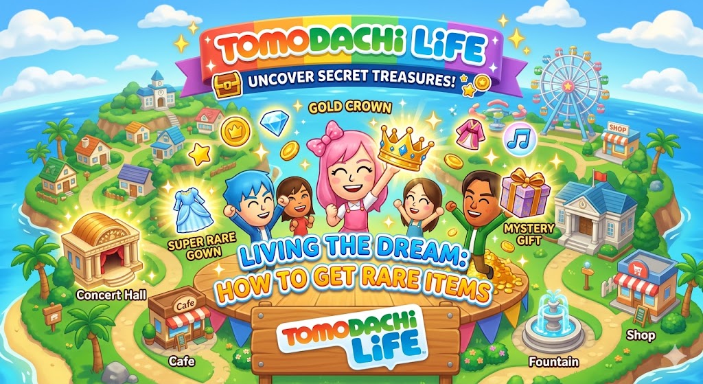 Tomodachi Life Living the Dream: How to Get Rare Items