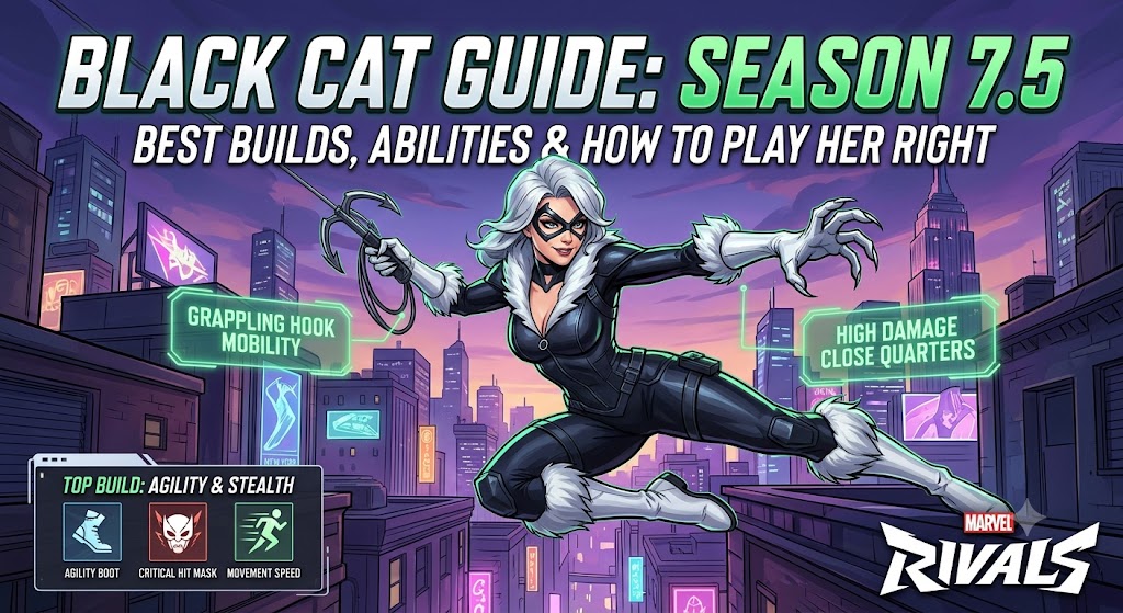 Marvel Rivals Black Cat Guide Season 7.5: Best Builds, Abilities & How to Play Her Right Marvel Rivals Black Cat Guide Season 7.5: Best Builds, Abilities & How to Play Her Right