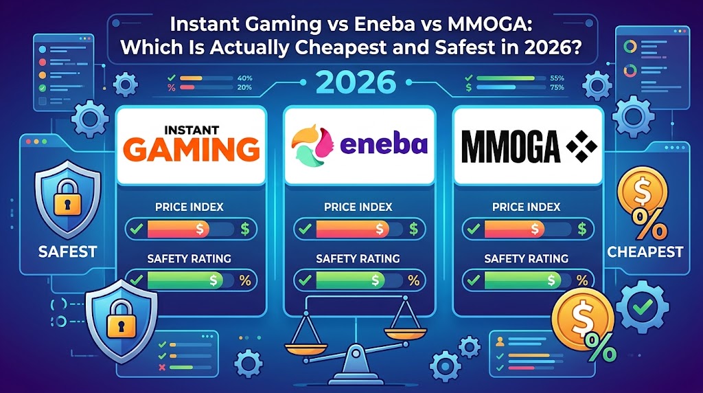 Instant Gaming vs Eneba vs MMOGA: Which Is Actually Cheapest and Safest in 2026?